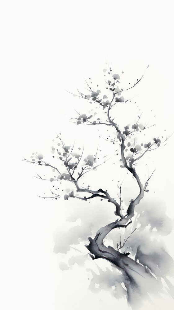 Tree blossom drawing flower.