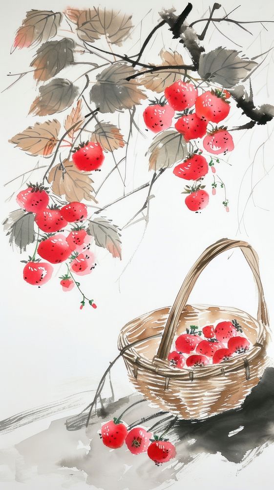 Painting basket plant recreation.