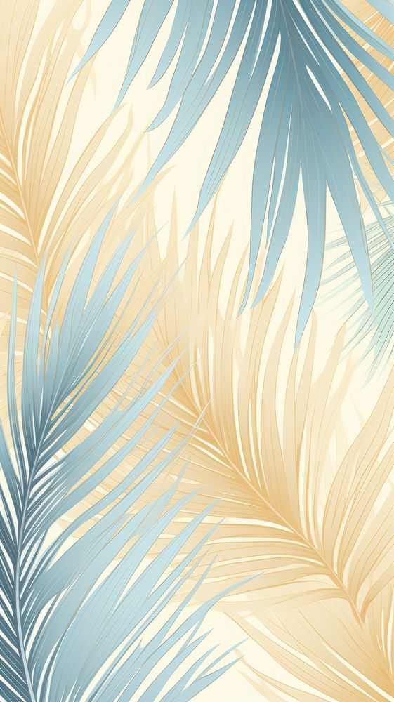 Palm leaves pattern nature plant.