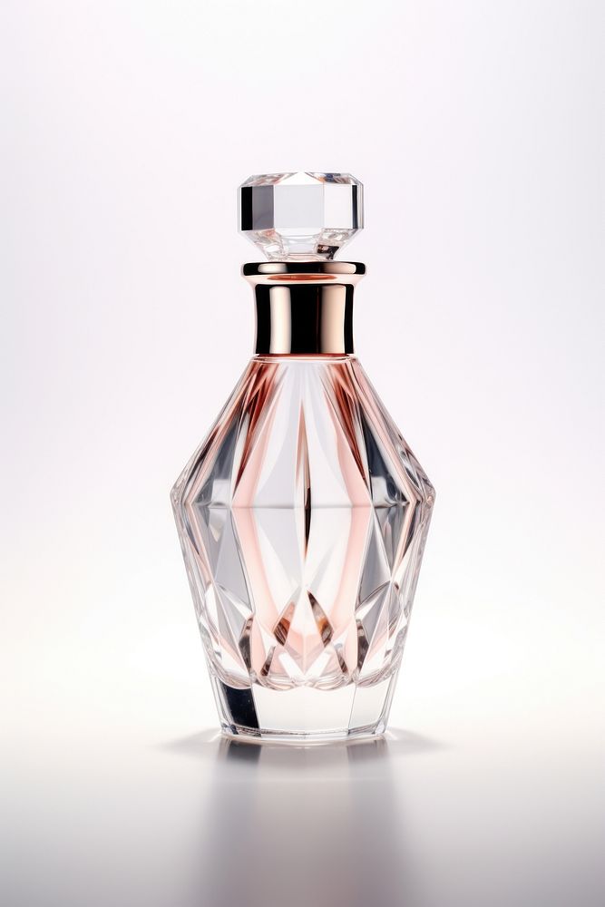 Modern Perfume bottle perfume white background container.