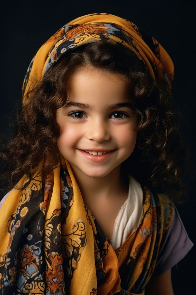Middle eastern girl photography portrait scarf.