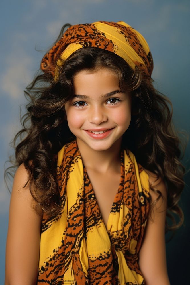 Middle eastern girl photography portrait smile.