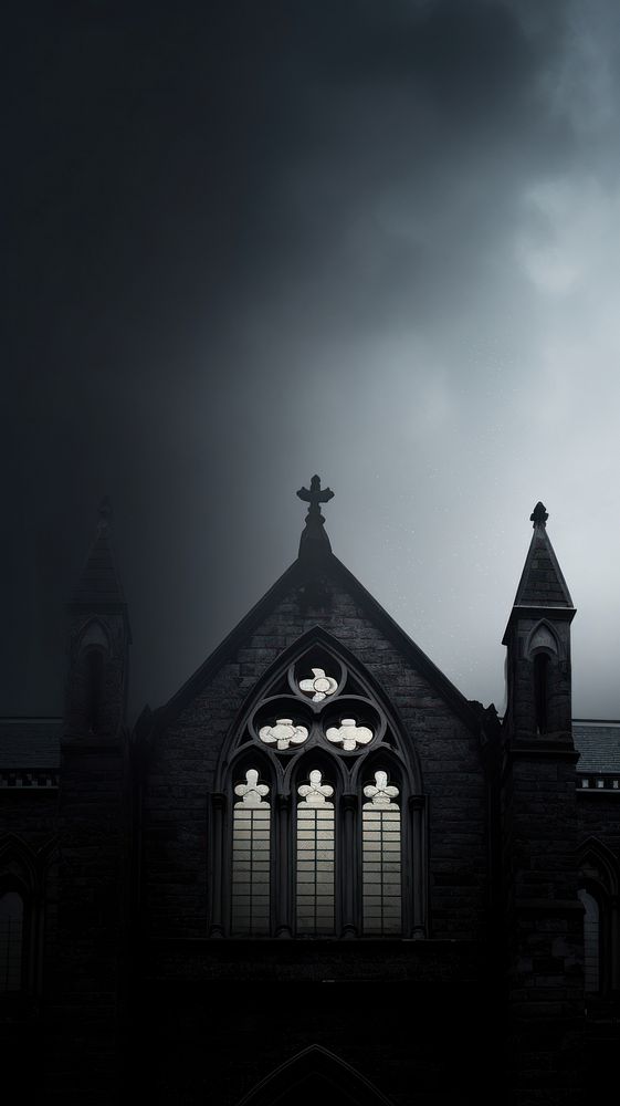  Gothic style church architecture building outdoors. AI generated Image by rawpixel.