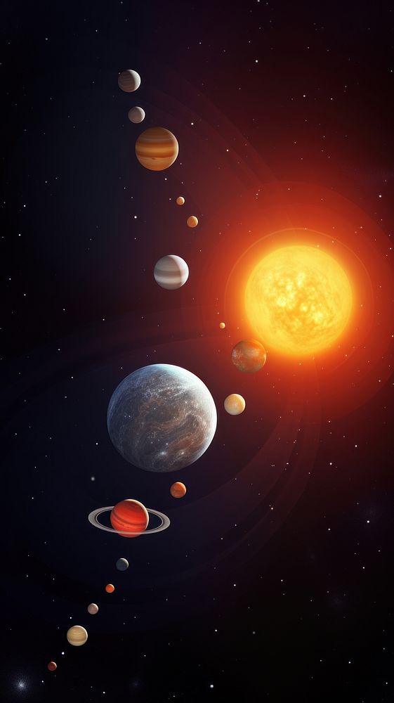  Sun in solar system astronomy universe outdoors. AI generated Image by rawpixel.