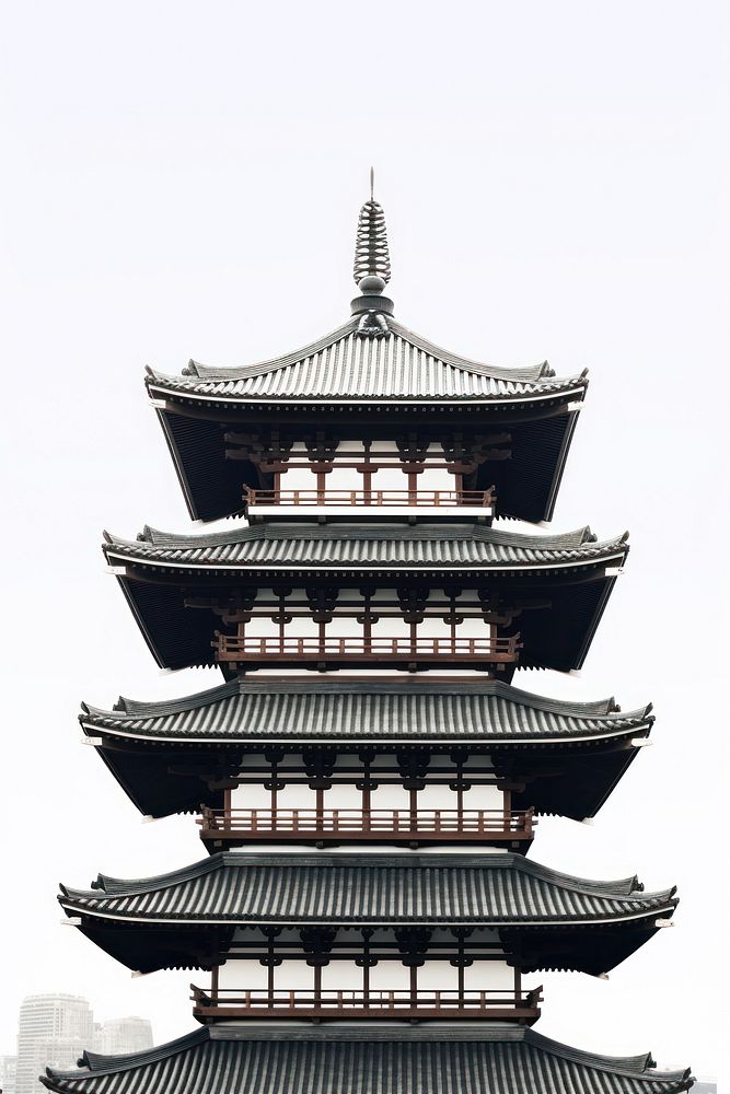Building architecture pagoda temple.