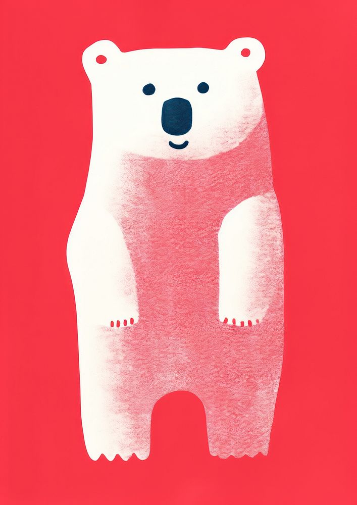 Bear mammal art representation.