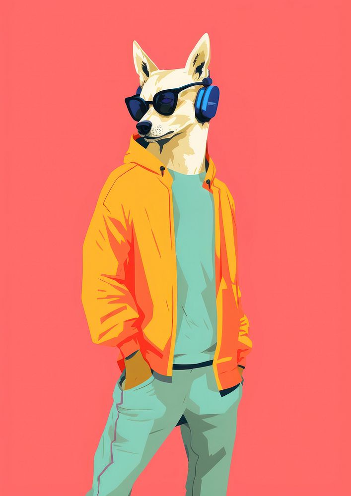Music cartoon adult sunglasses.