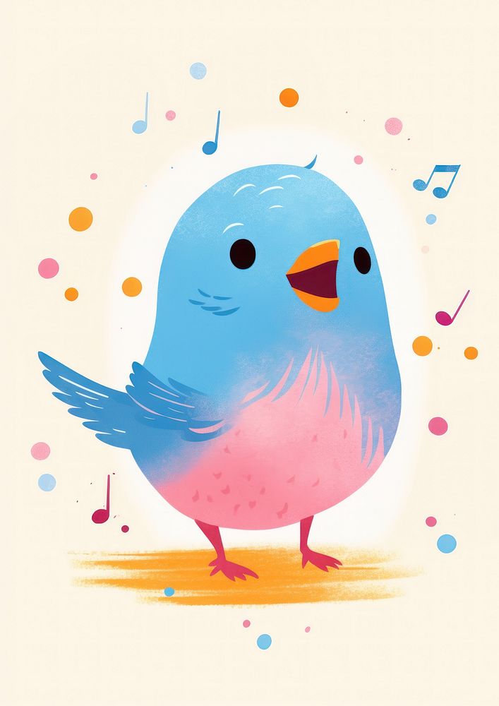 Music bird animal beak.