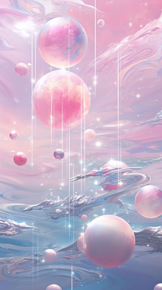 Space galaxy art backgrounds jellyfish.