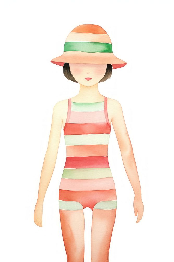 Swimming suit swimwear toy white background. AI generated Image by rawpixel.