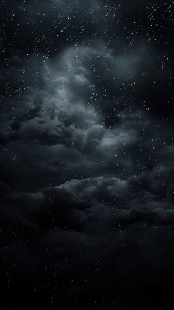  Black sky wallpaper nature night thunderstorm. AI generated Image by rawpixel.