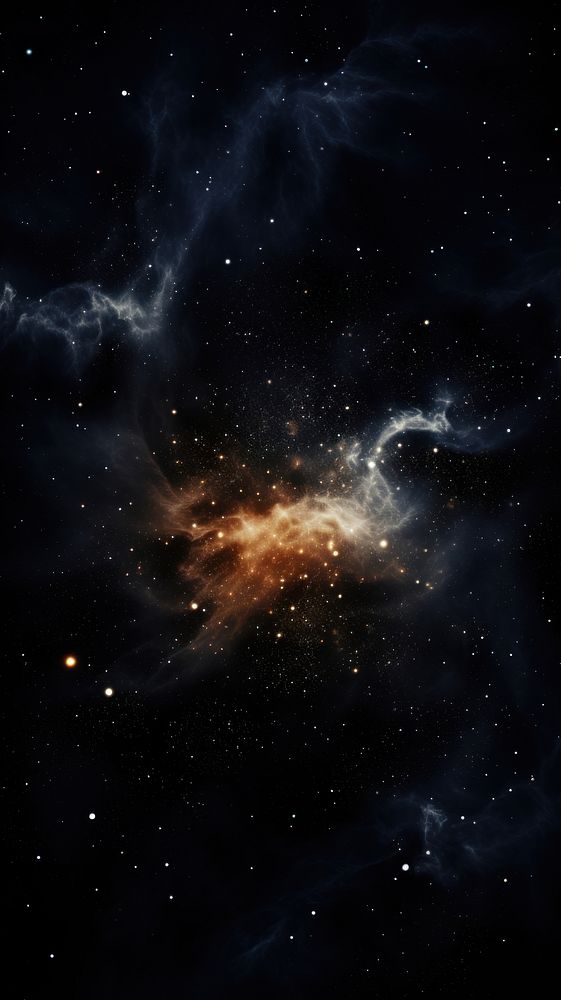  Black galaxy astronomy universe nebula. AI generated Image by rawpixel.