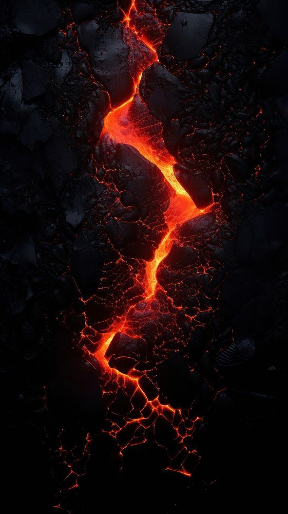  Dark lava outdoors volcano nature. 