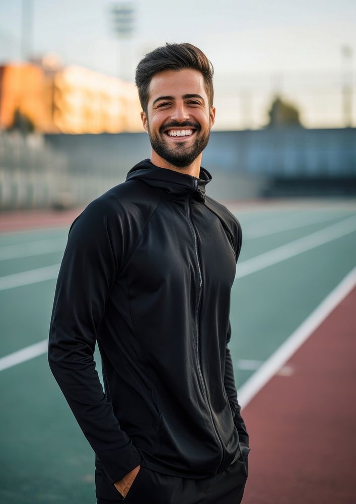 Sports smile adult black.