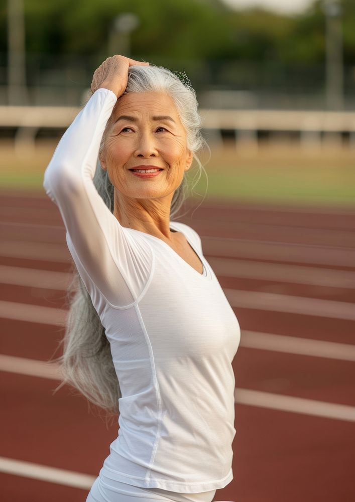 Stretching sports adult woman.