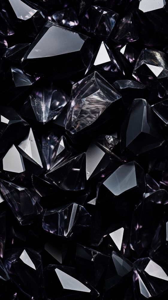  Black crystal background backgrounds gemstone jewelry. AI generated Image by rawpixel.