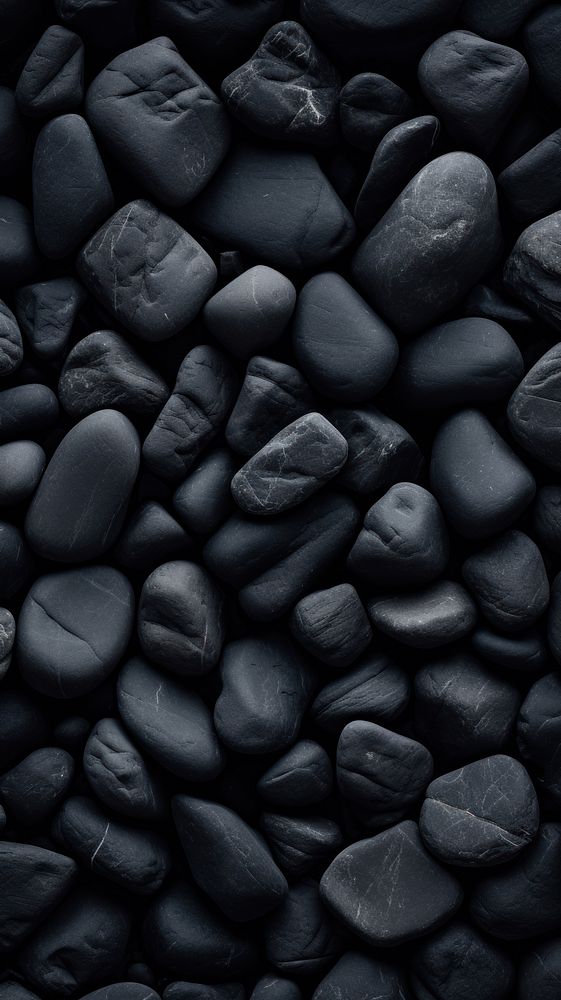  Rocks black backgrounds monochrome. AI generated Image by rawpixel.