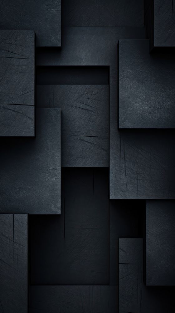  Abstract geometric shapes black wall architecture. AI generated Image by rawpixel.