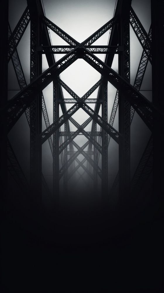 Bridge architecture black illuminated. 
