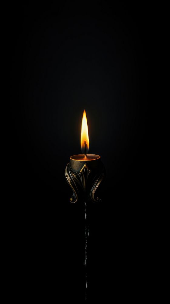 Candle dark room illuminated darkness | Premium Photo - rawpixel