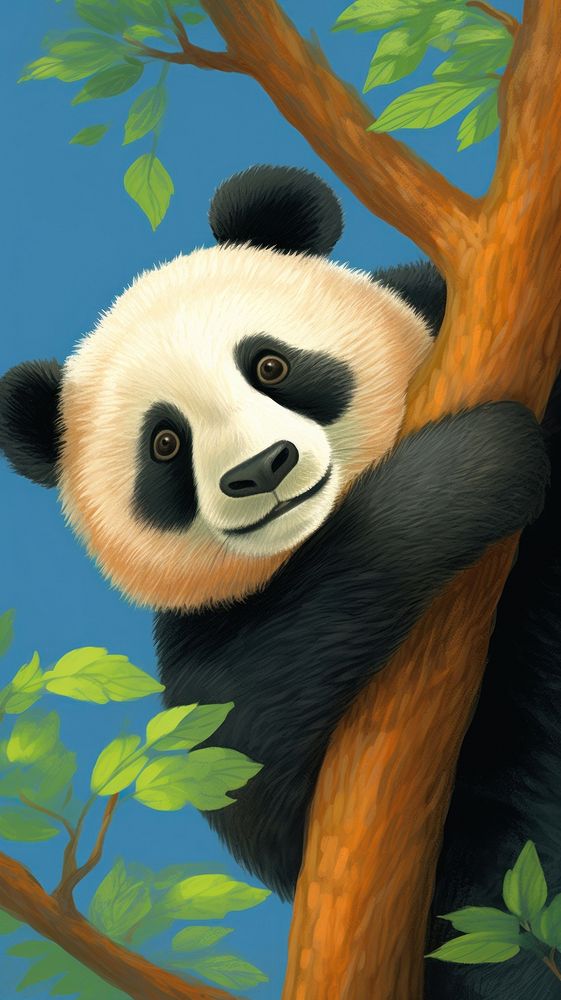 An cute panda wildlife animal mammal.