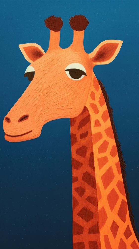 A giraffe wildlife animal mammal.