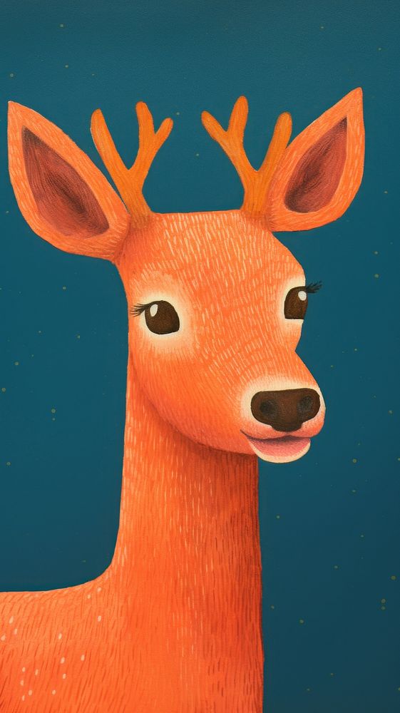 A cute deer wildlife cartoon animal.
