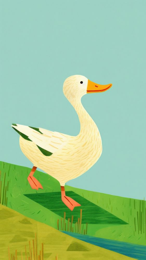 A duck animal goose bird.
