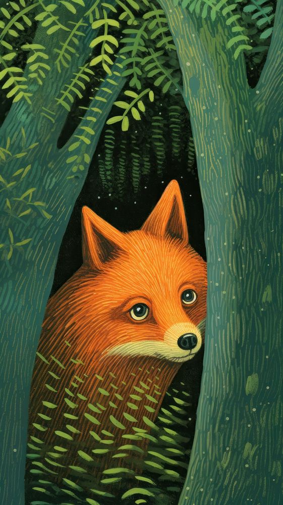 A fox wildlife outdoors animal.