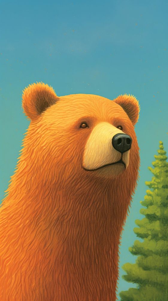 An cute bear mammal animal portrait.