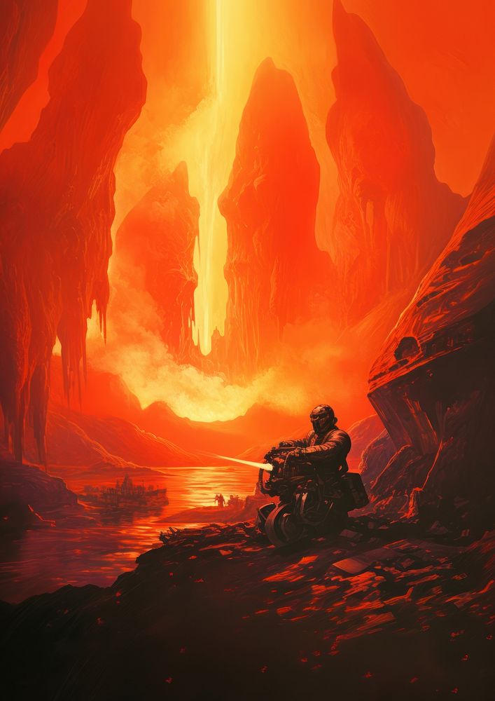 A lava mountain nature screenshot.