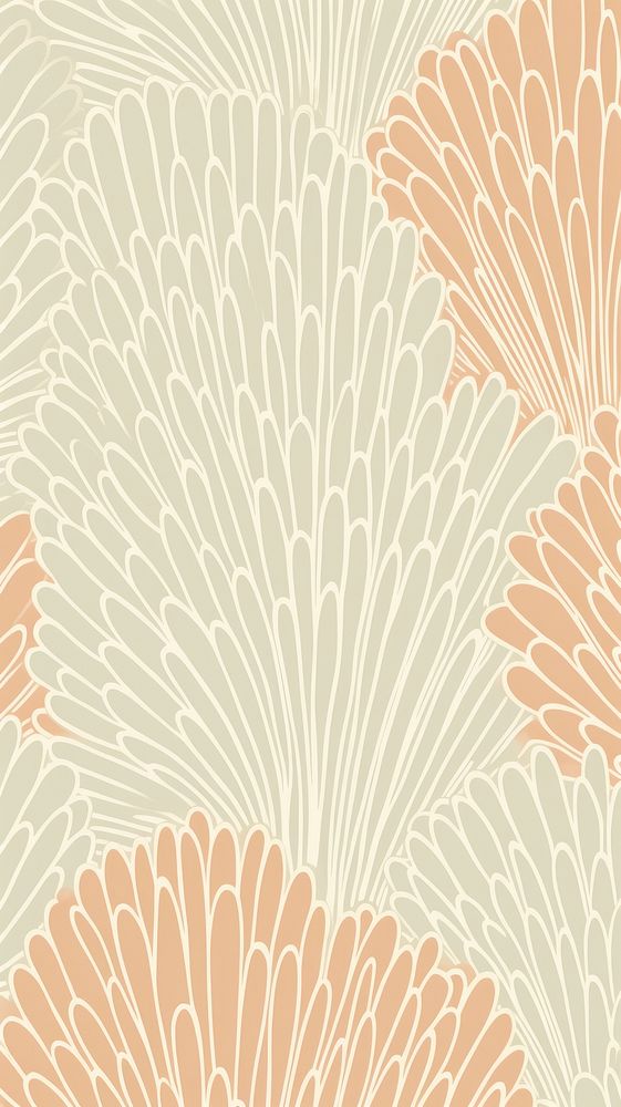  Bloom pattern art wallpaper. AI generated Image by rawpixel.