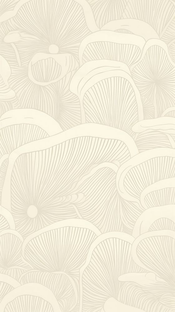  Mushroom wallpaper pattern line. AI generated Image by rawpixel.