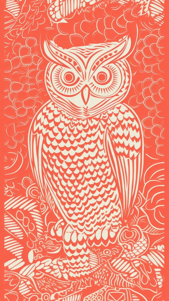  Owl art bird backgrounds. AI generated Image by rawpixel.