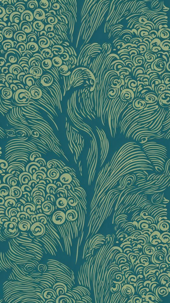  Peacock art wallpaper pattern. AI generated Image by rawpixel.