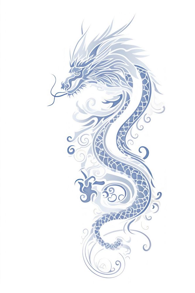 Chinese dragon pattern creativity graphics.