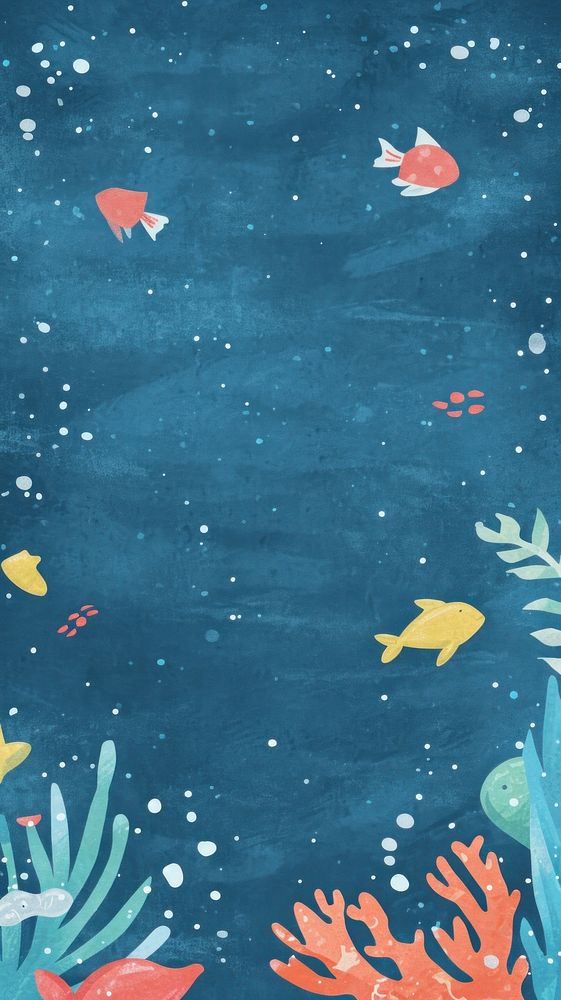 Cute under the sea illustration backgrounds underwater undersea.