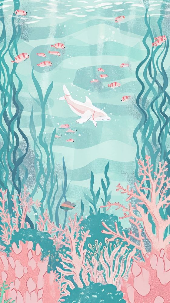 Cute under the sea illustration outdoors nature ocean.