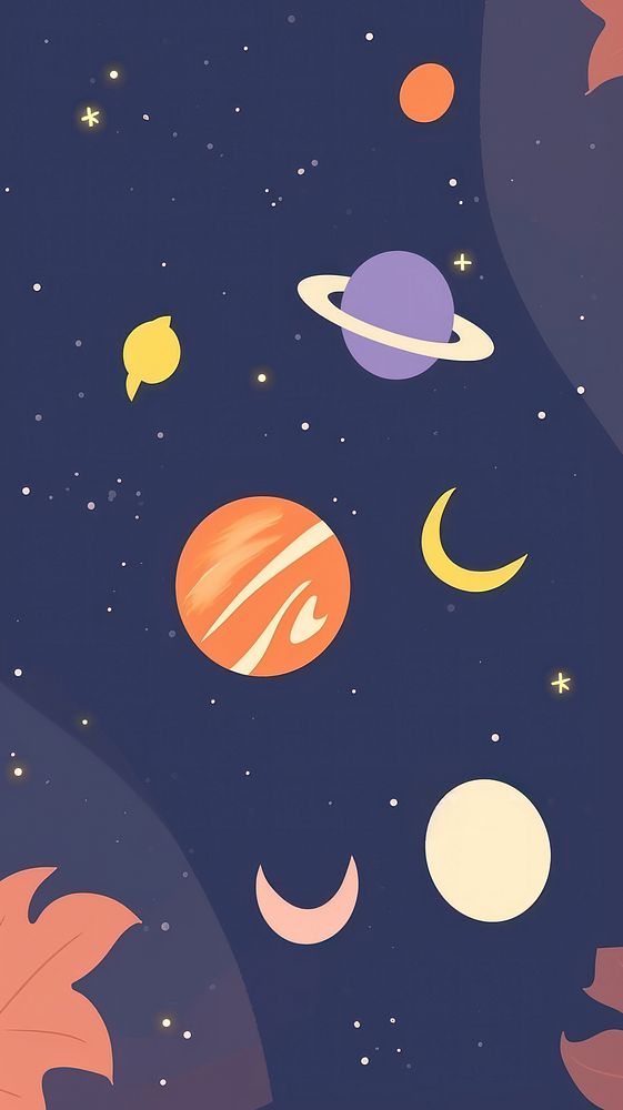 Cute galaxy illustration astronomy outdoors space.