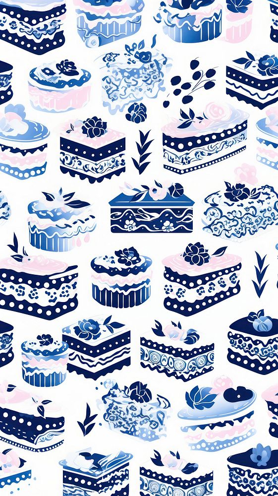 Tile pattern of cake art backgrounds porcelain.