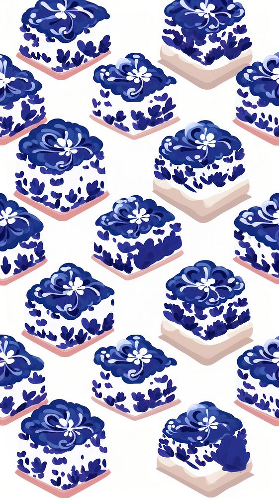 Tile pattern of cake backgrounds porcelain dessert.