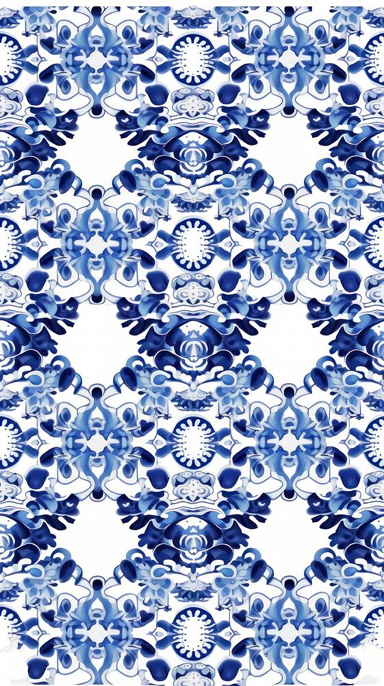 Tile pattern of angel backgrounds blue art.