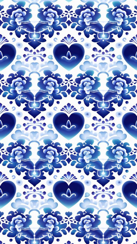 Love pattern backgrounds blue.