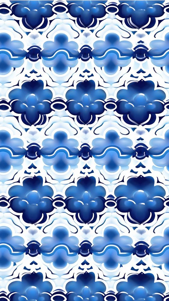 Tile pattern of lantern backgrounds porcelain blue.