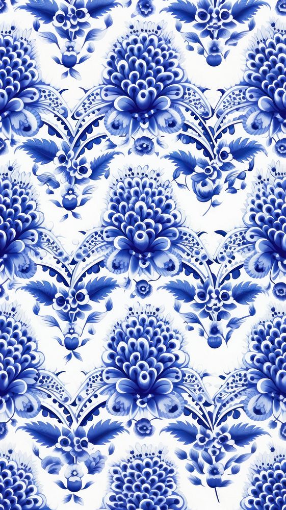 Tile pattern of peacock porcelain art backgrounds.