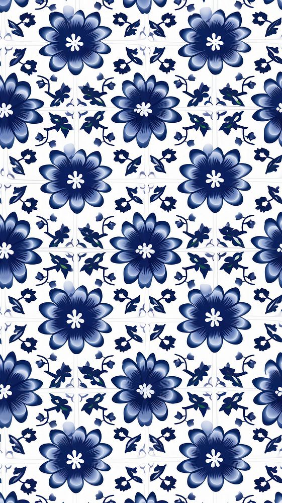 Tile pattern of wildflower art backgrounds white.
