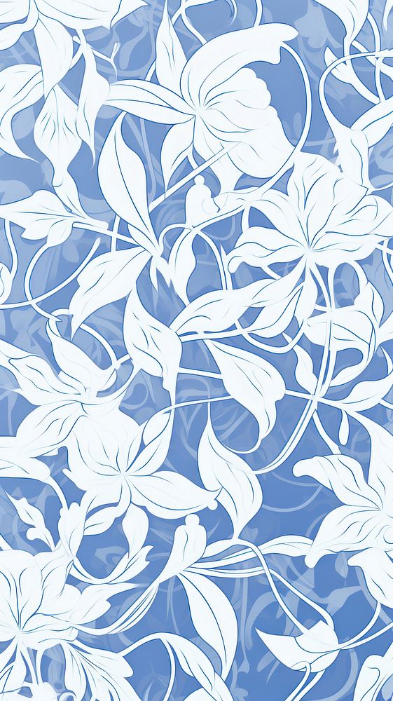  Lilly wallpaper pattern nature. AI generated Image by rawpixel.