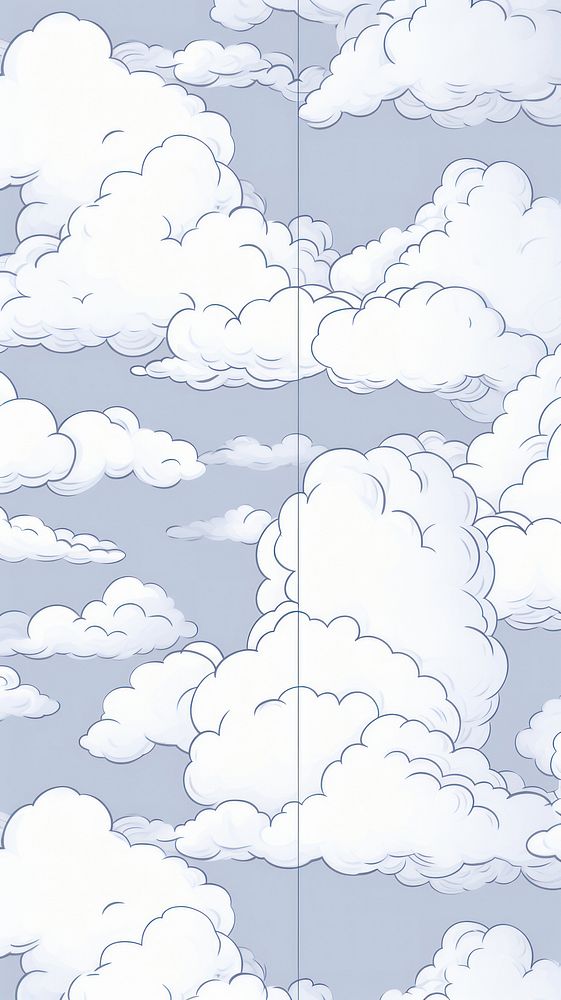  Sky outdoors sketch cloud. AI generated Image by rawpixel.