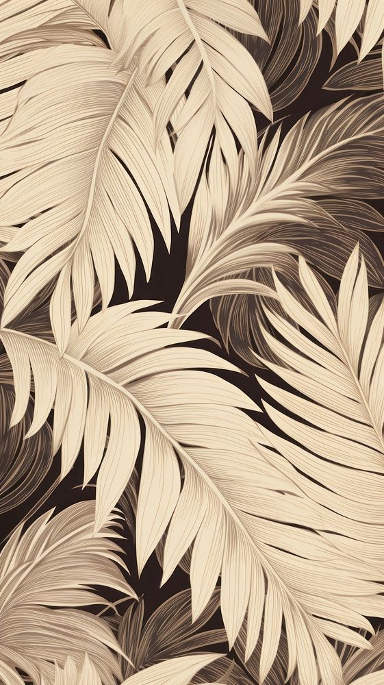 Tropical leaves backgrounds pattern plant. AI generated Image by rawpixel.