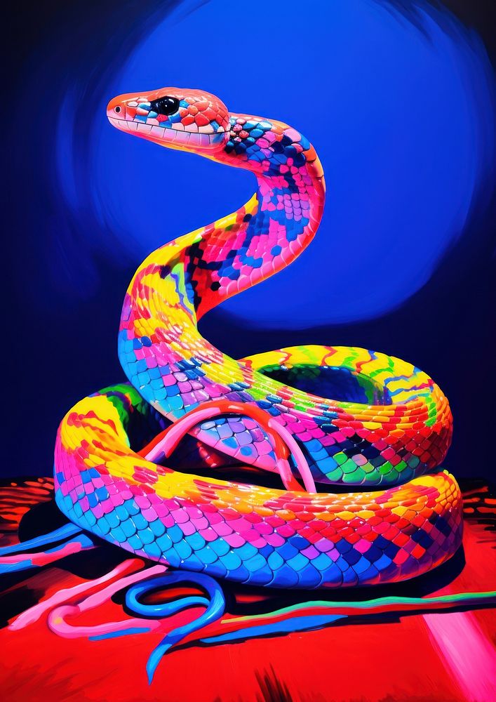 A cobra snake reptile poisonous yellow. 